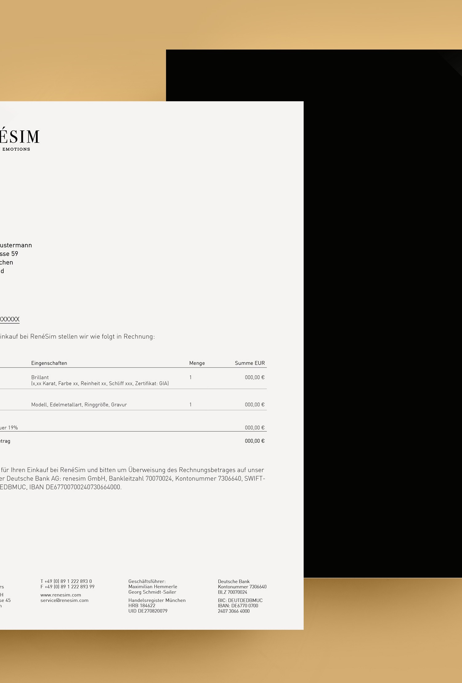 René Sim Corporate Design Layout