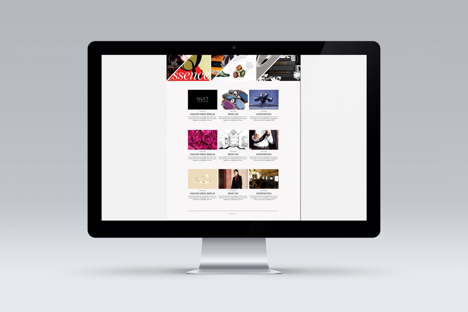 Online-Magazine Layout